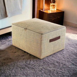 Aberto Design Bolsa de Almacenamiento de Yute Marrón Claro